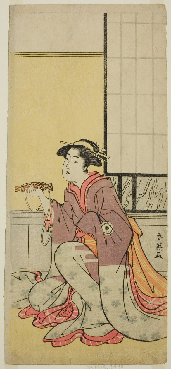 1788 年 7 月在 Kiri 剧场（？）演出的戏剧《菅原登州天乐神》（？ 作者 胜川俊英