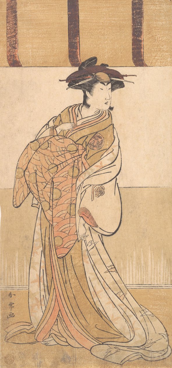 中村理子在《大矶之鸟》中的角色，1782年2月。 作者 胜川俊城