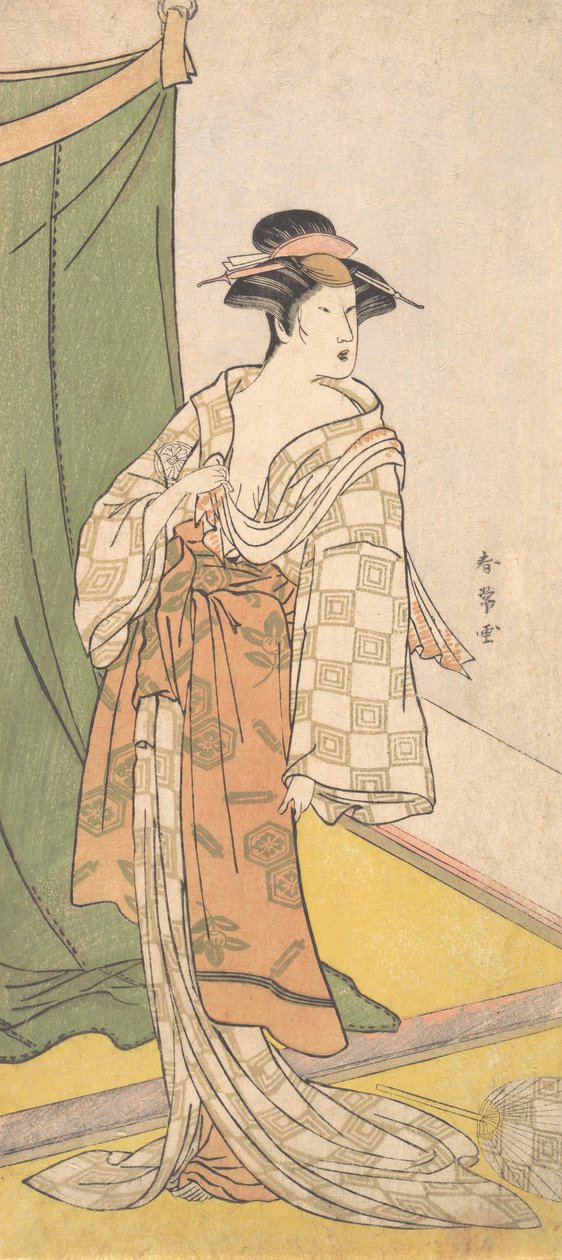 濑川喜久保三世，约。1785. 作者 胜川俊城