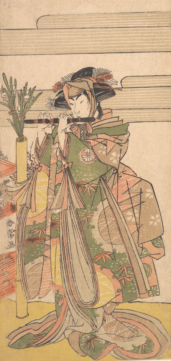 第三幅濑川菊之郎为女性，约1780年。 作者 胜川俊城