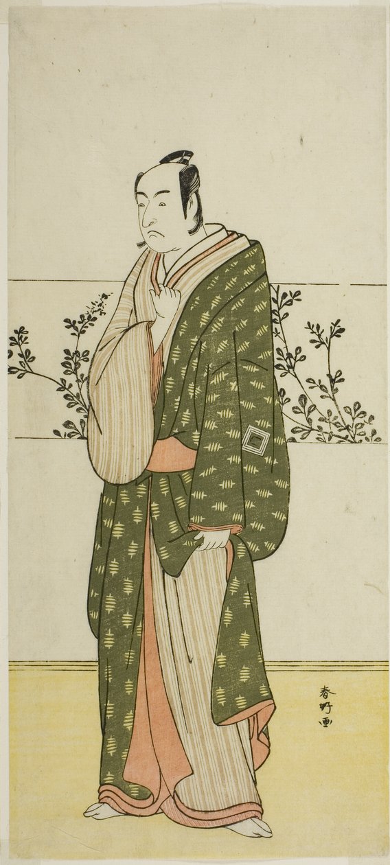 演员市川门之助二世（可能饰演松屋宗七）在濑户内海温户海峡的永恒之初（） 作者 胜川俊康®̄