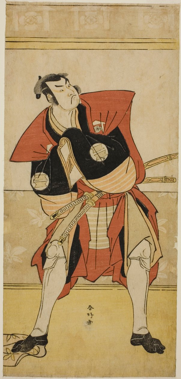 1790 年 2 月在中村剧场演出的《春之西岐伊达丈母曾我》中饰演小田近江的演员坂田恒五郎三世 作者 胜川俊康®̄