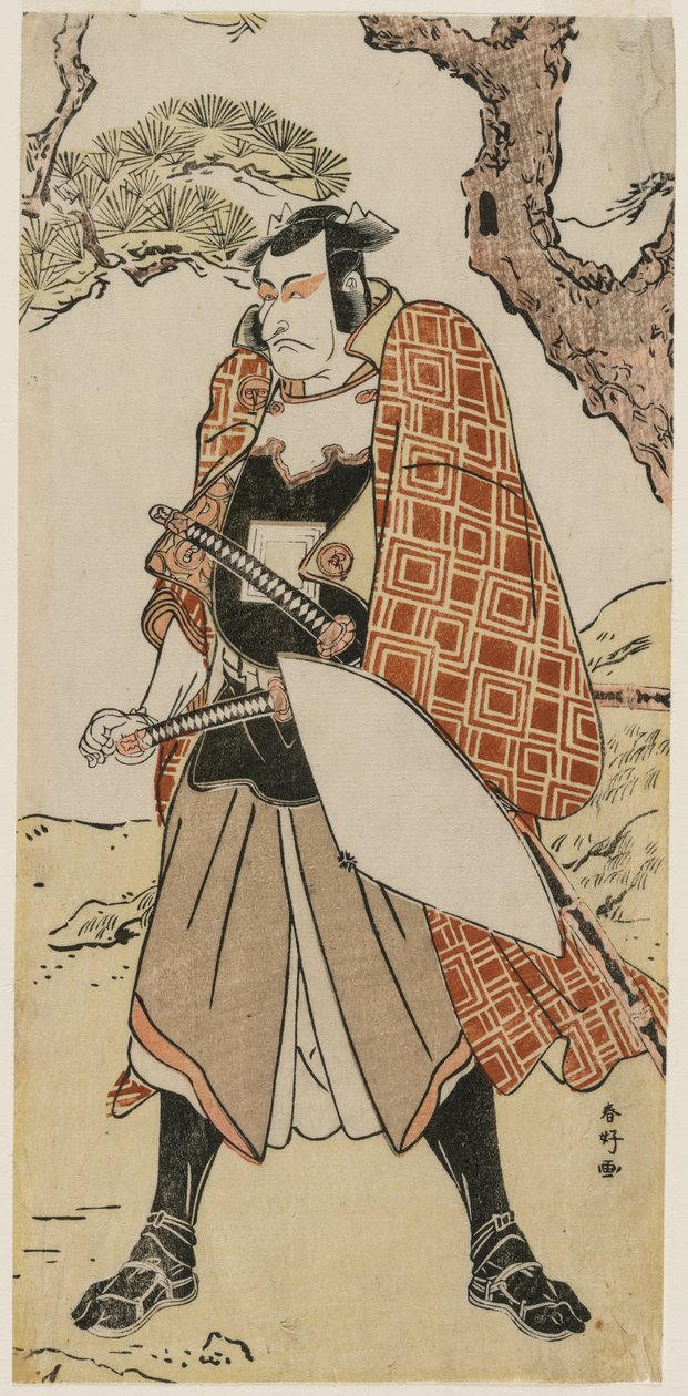 市川丹十郎五世（1780年代末），作为旅行勇士。 作者 胜川俊子