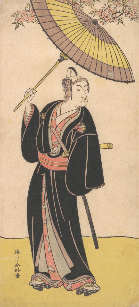 市川物产三世在大户所的作用，约1786年。 作者 胜川俊子
