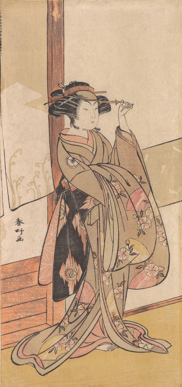岩井半四郎，约1775年。 作者 胜川俊子