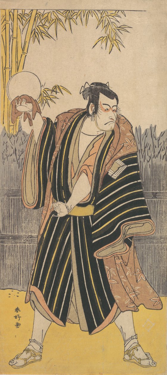 歌舞伎演员 Ichikawa Danjuro V, 约。1788-90. 作者 胜川俊子