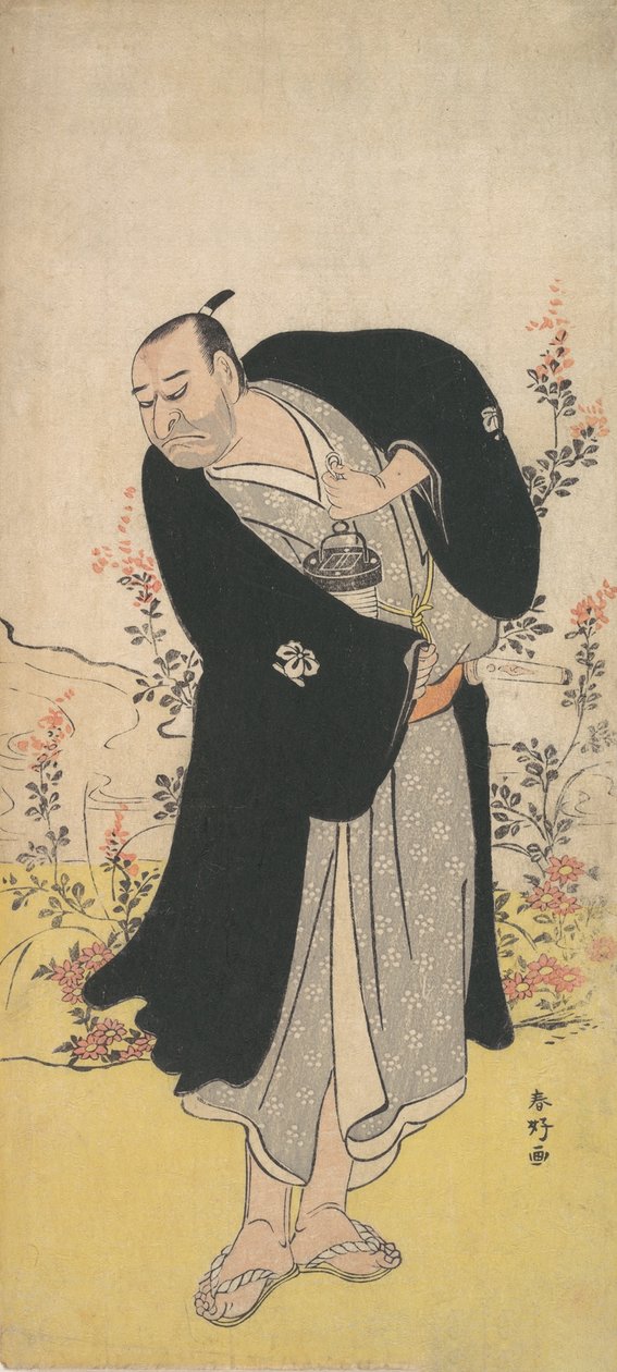歌舞伎演员中山小十郎六世，1786年。 作者 胜川俊子