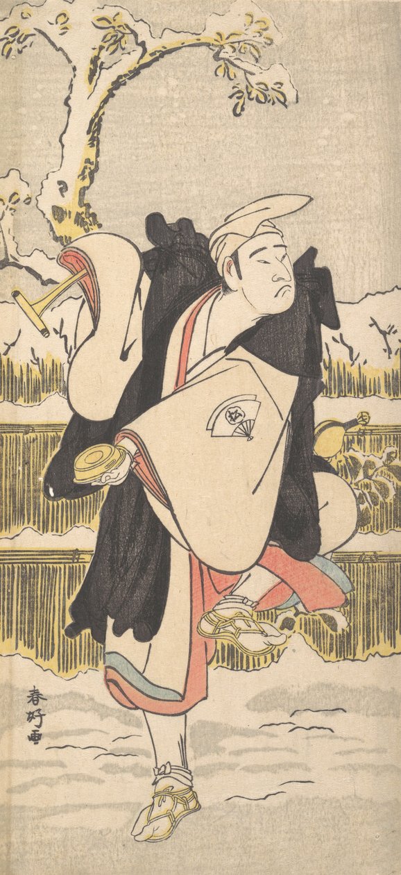小野松助作为一个观音菩萨或修行者，约1790年。 作者 胜川俊子