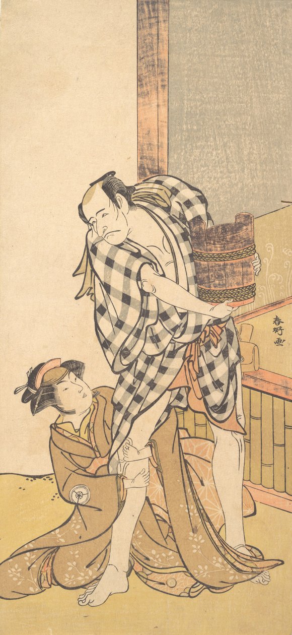 戏剧《义经与千樱》的场景 义经......，1784年8月或9月。 作者 胜川俊子