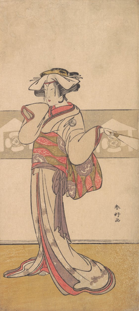 濑川喜久野三世在《大矶之鸟》中的角色，约1790年。 作者 胜川俊子