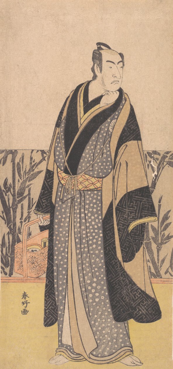 演员，松本幸之助一世1674-1730年在一个不确定的角色，18世纪末。 作者 胜川俊子