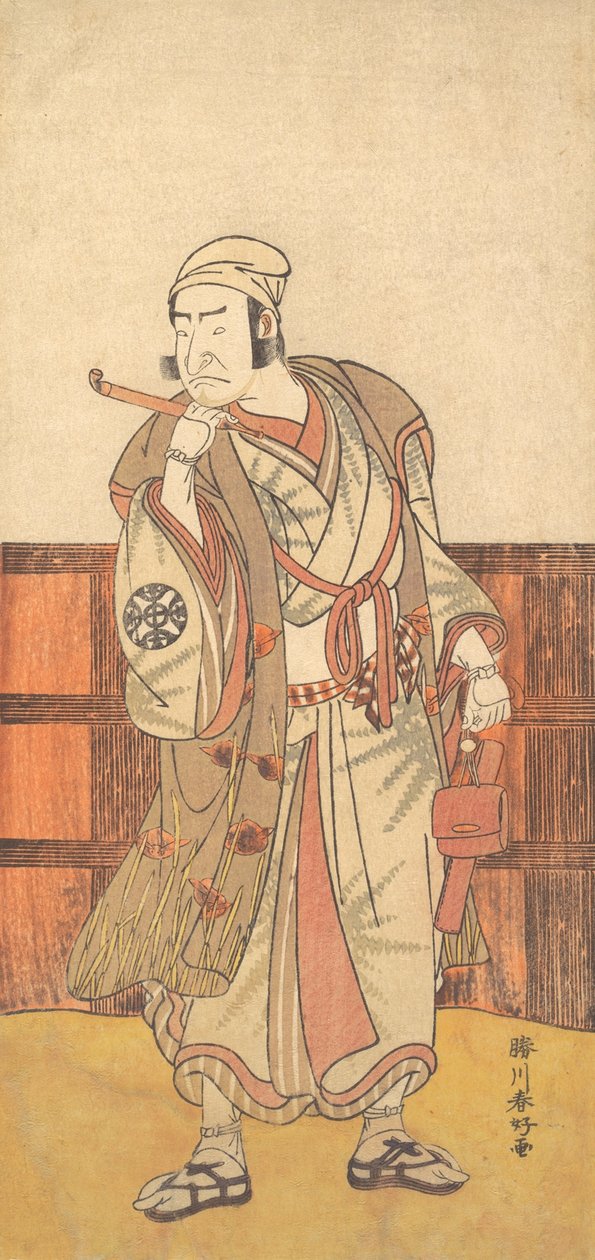 1783年4月，第一任中村中正在岛田八郎的角色中。 作者 胜川俊子