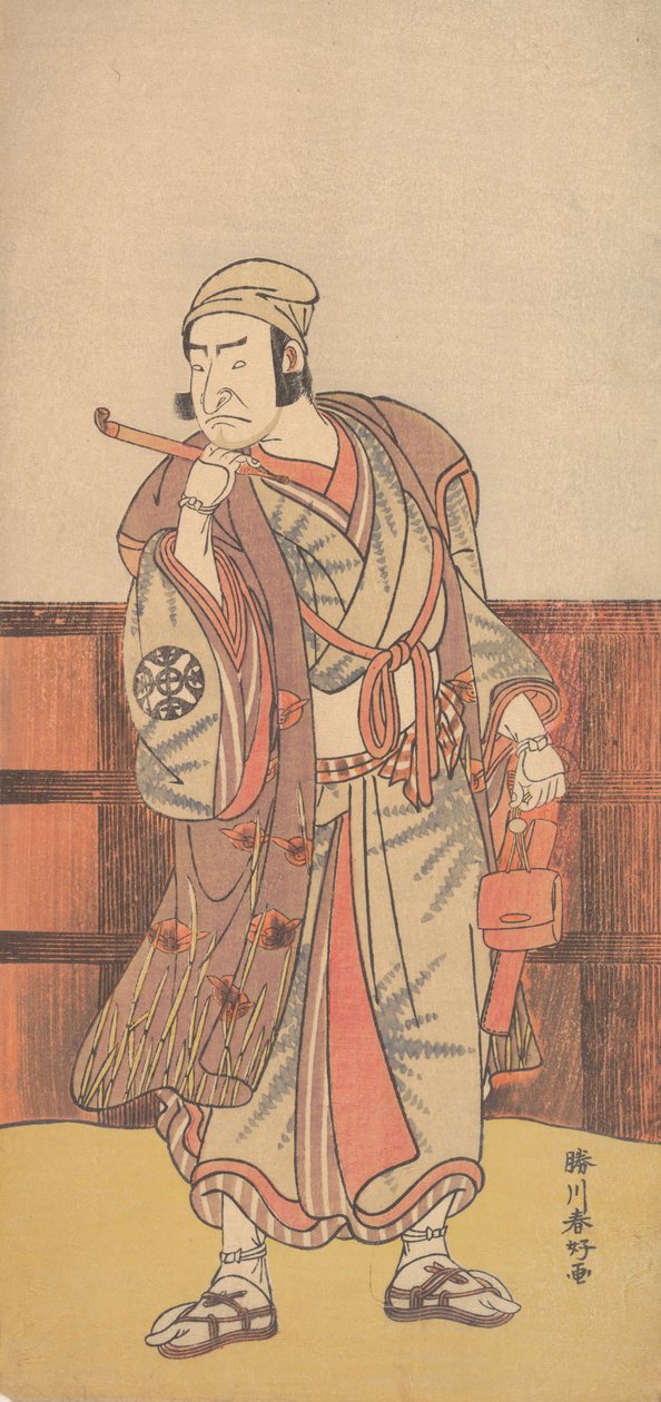 1783年4月，第一任中村中正扮演岛田之八郎。 作者 胜川俊子
