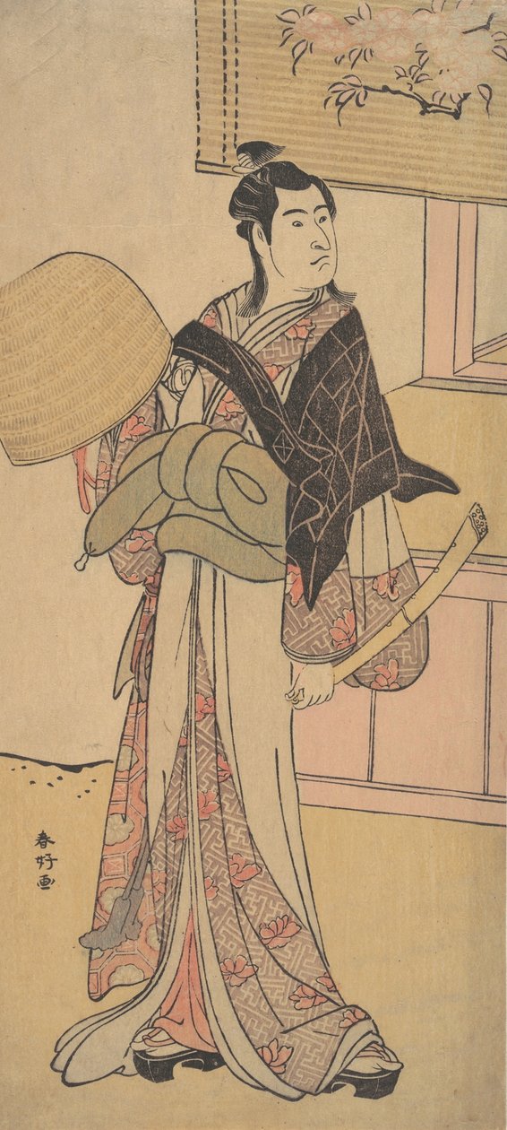 1788年2月，第三任泽村宗三郎扮演白井权八。 作者 胜川俊子