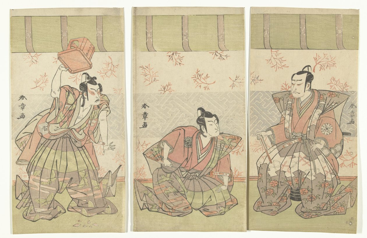 演员三联画 作者 胜川俊章