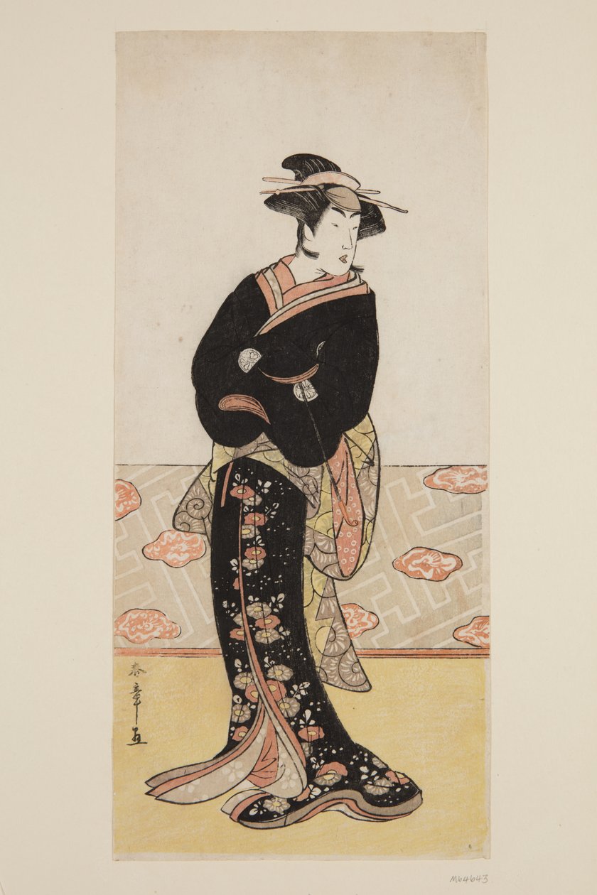 演员濑川三世饰演大汉（彩色木版画） 作者 胜川俊章