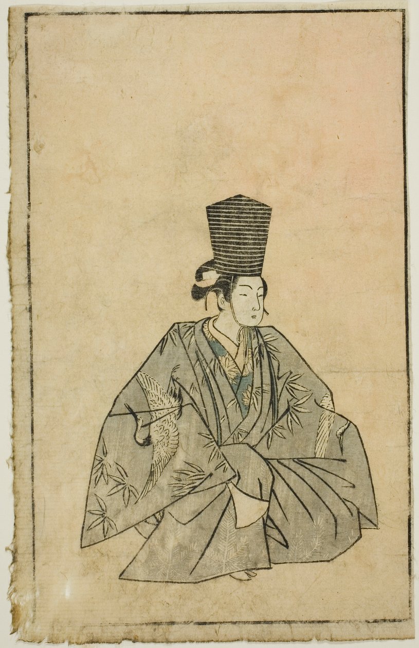 饰演桑巴索的演员，选自 "戏迷画册（Ehon butai ogi）" 作者 胜川俊章