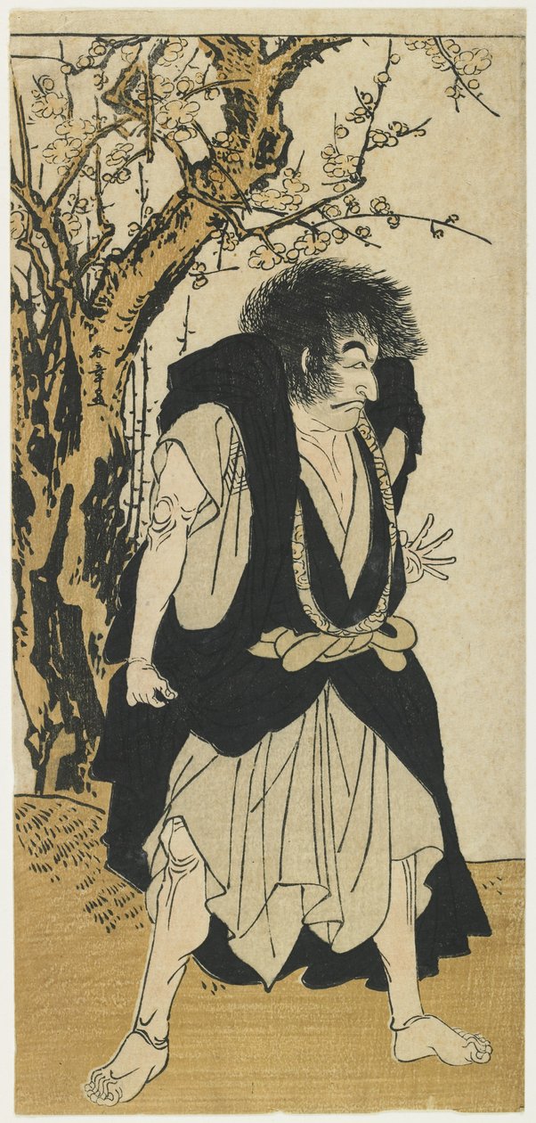 Ichikawa Danju_ro_ V 饰演僧侣 Wantetsu 作者 胜川俊章