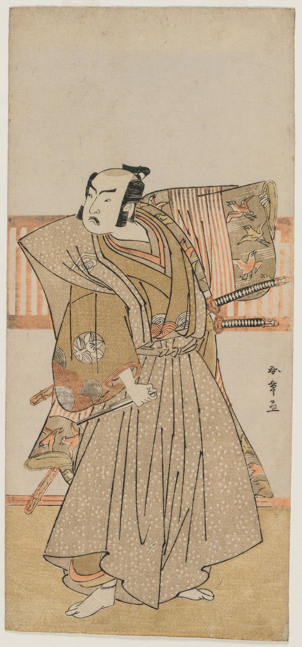 Ichimura Uzaemon IX 饰曾我十郎 作者 胜川俊章