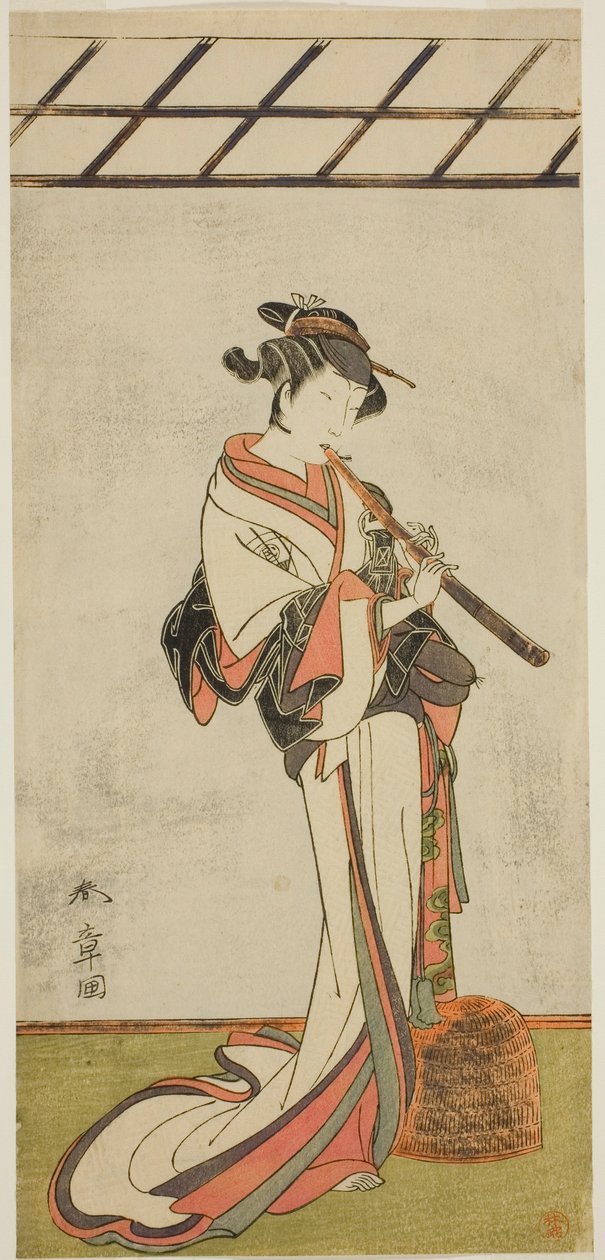 1774 年正月在市村剧场（？）上演的《由伊金子伊达藻曾贺》（？ 作者 胜川俊章