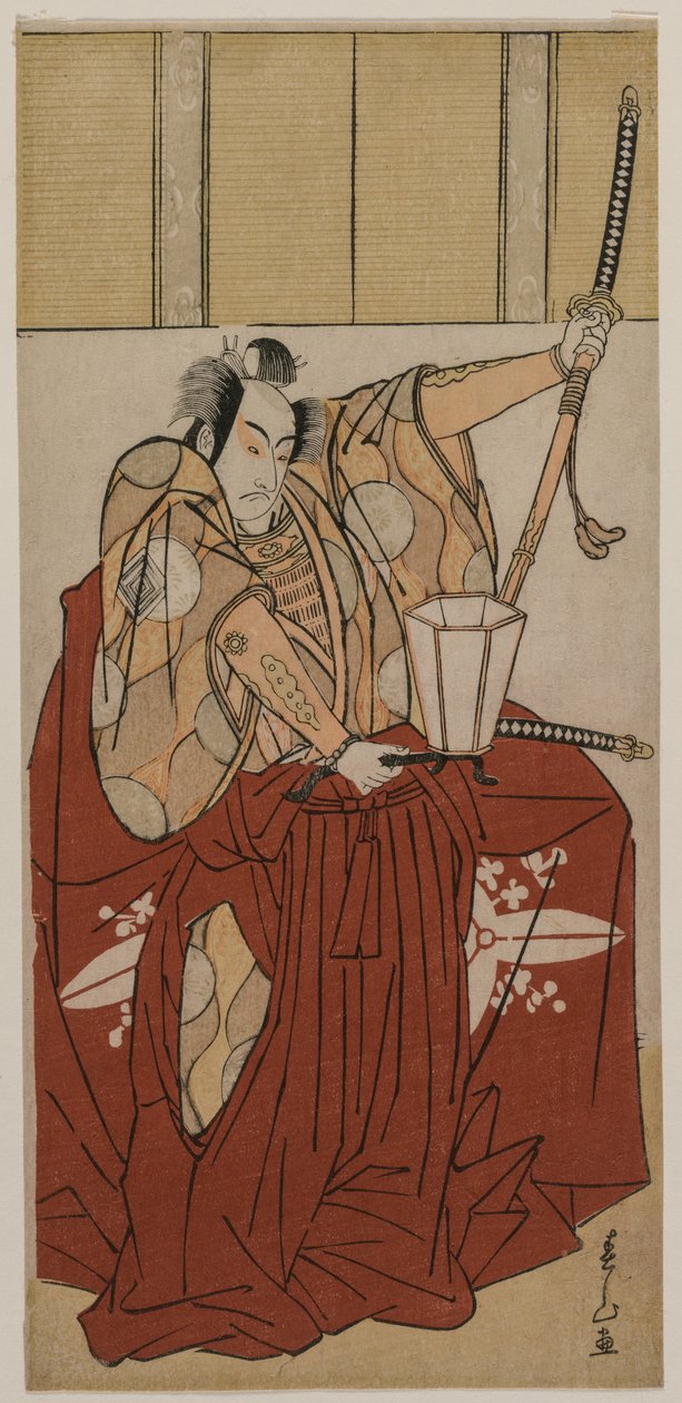 Ichikawa Monnosuke II 饰浦部之助 作者 胜川顺山