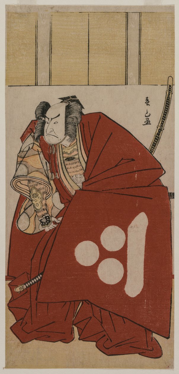 中村中藏 I 饰渡边纲 作者 胜川顺山