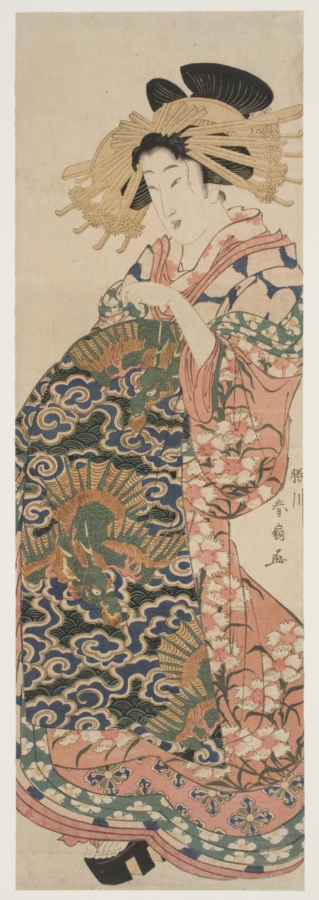 龙奥比（木版画） 作者 胜川顺山