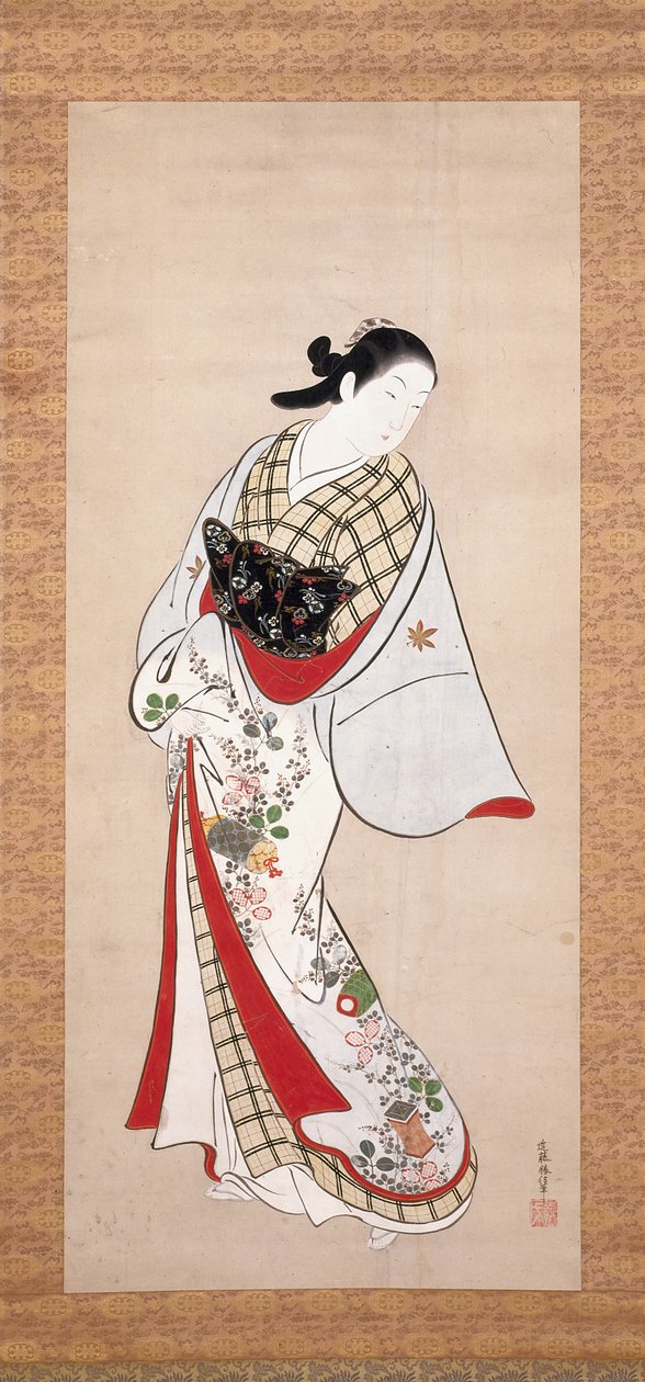 高尾肖像（纸本水墨和彩色） 作者 近藤胜伸