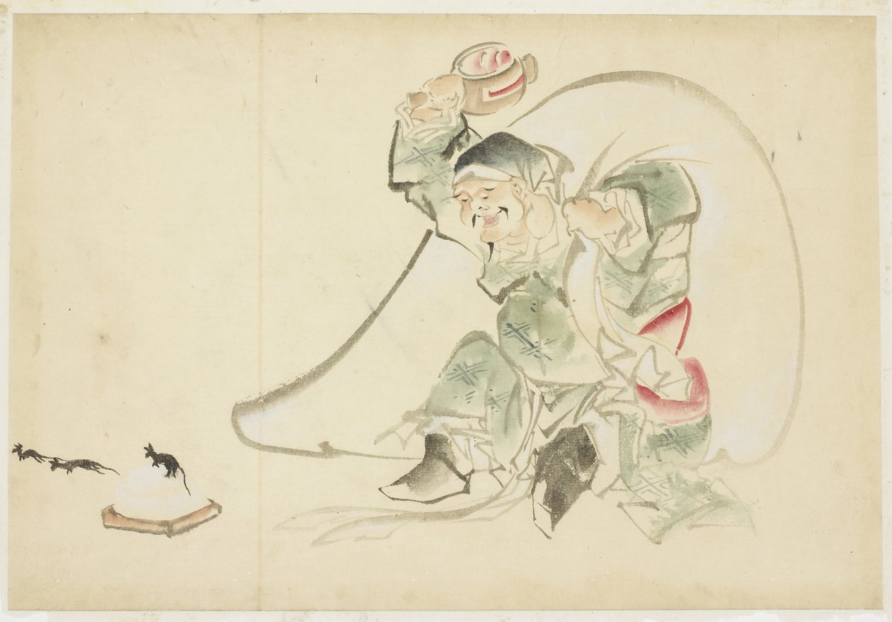 幸福之神大空带着他的魔法
槌子 作者 北斋葛饰（学校）