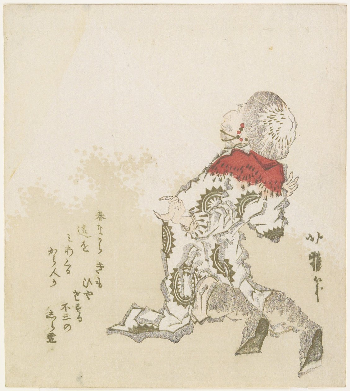 韩国人对山的看法感到惊讶富士，1830年代 作者 葛饰北鹿