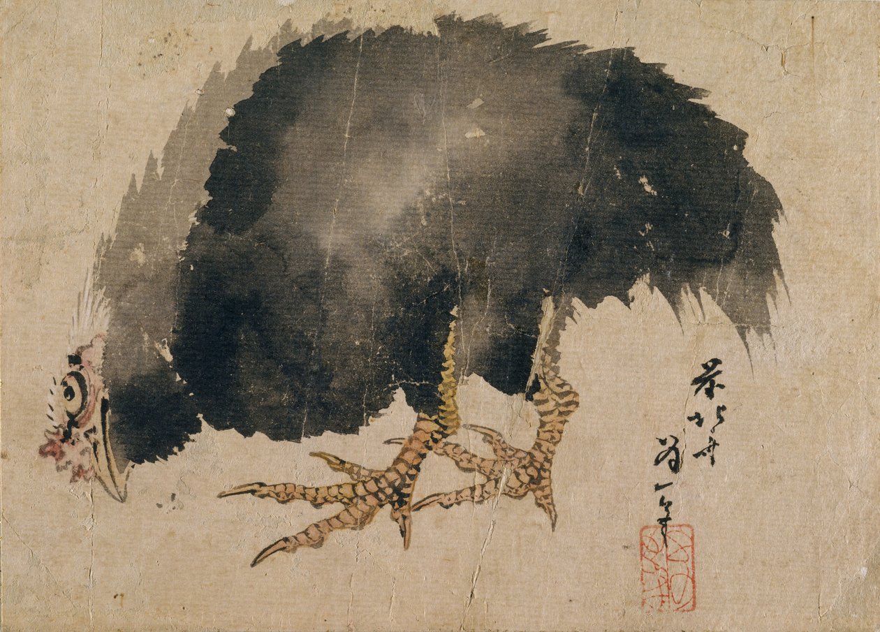 葛饰北斋及其弟子的素描集，十九世纪。 作者 葛饰北斋