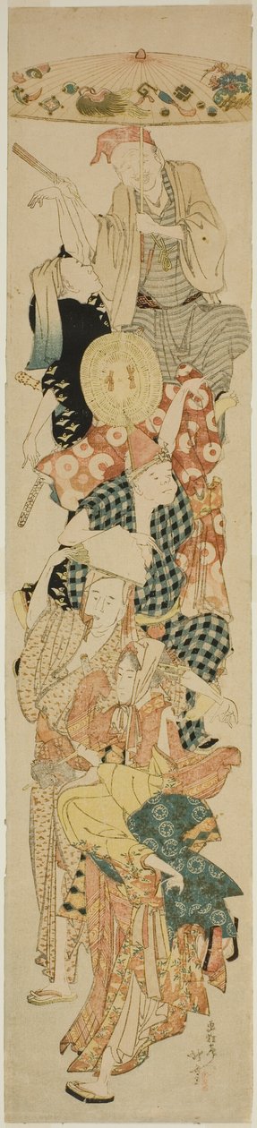 盂兰盆节舞蹈 作者 葛饰北斋
