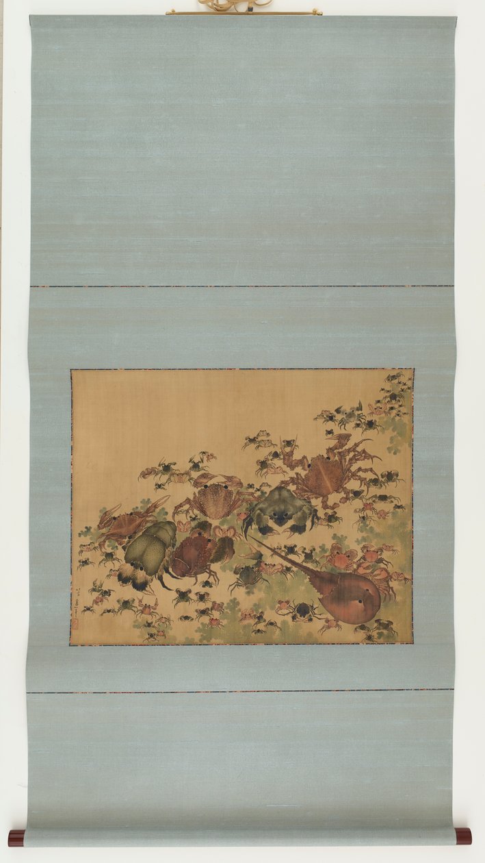 甲壳类动物，江户时期，1825-1830。 作者 葛饰北斋