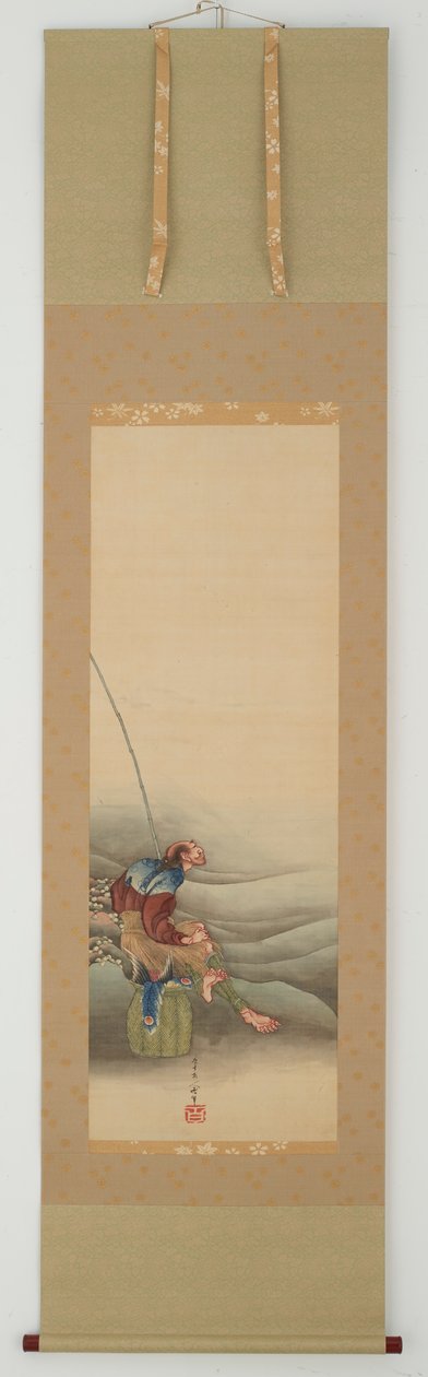 渔夫，江户时期，1849年。 作者 葛饰北斋