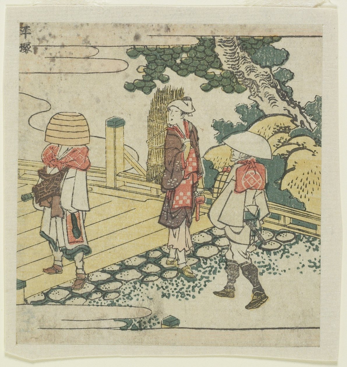 平冢，c。 1804 作者 葛饰北斋