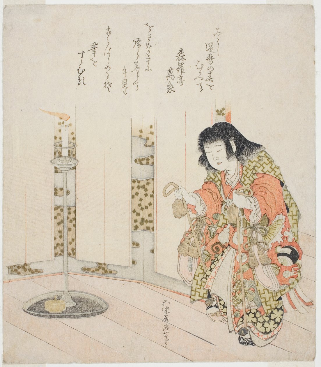 马壳（Umagai），选自 "马的选择（Uma-zukushi）"系列 作者 葛饰北斋