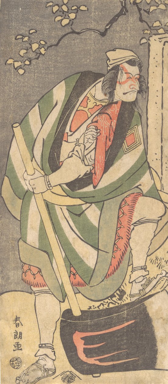 1781-1801年，市川惠比寿丹十郎饰演的蒙学上人伪装成山松...。 作者 葛饰北斋