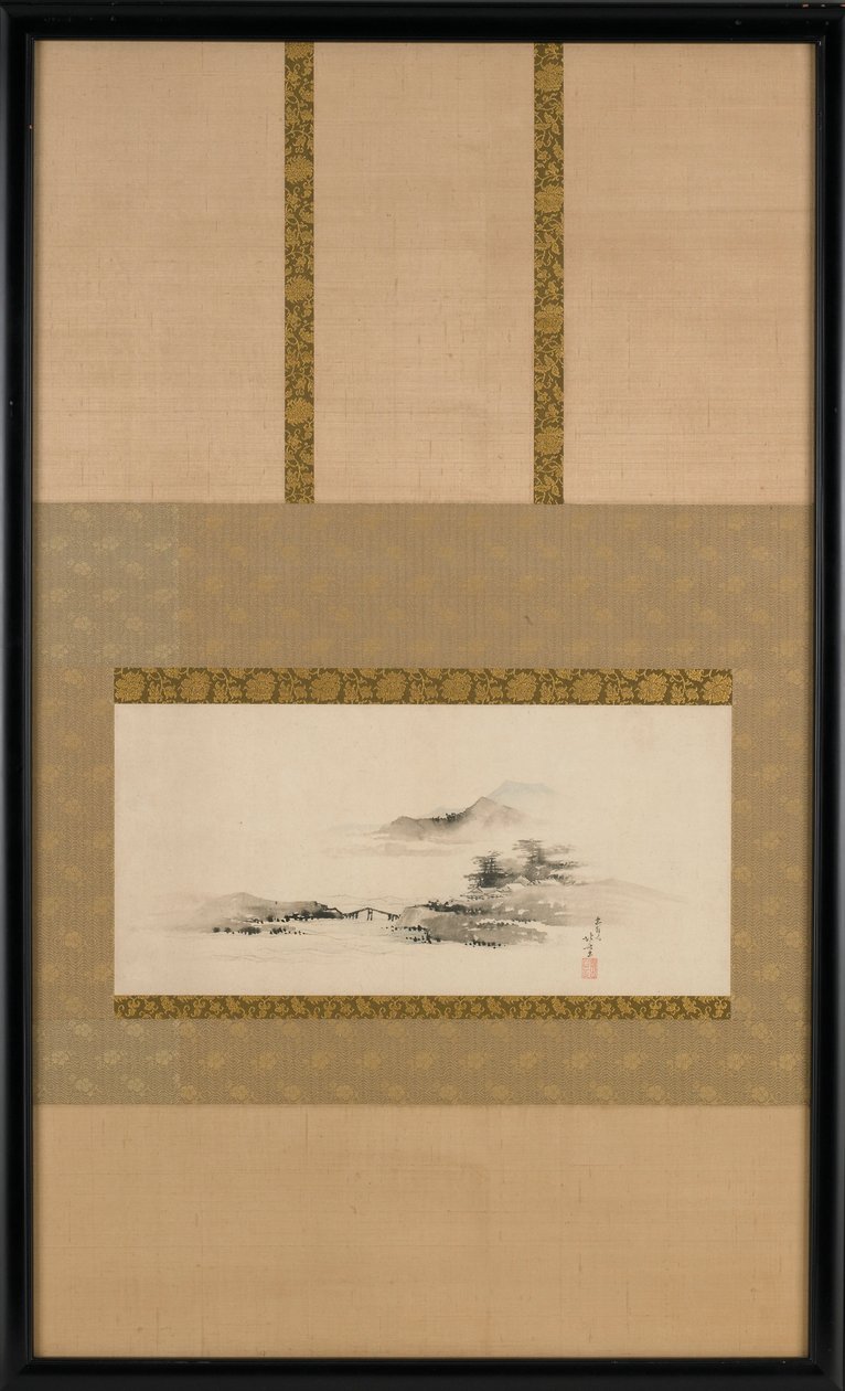 景观，江户时期，约1801-1802年。 作者 葛饰北斋