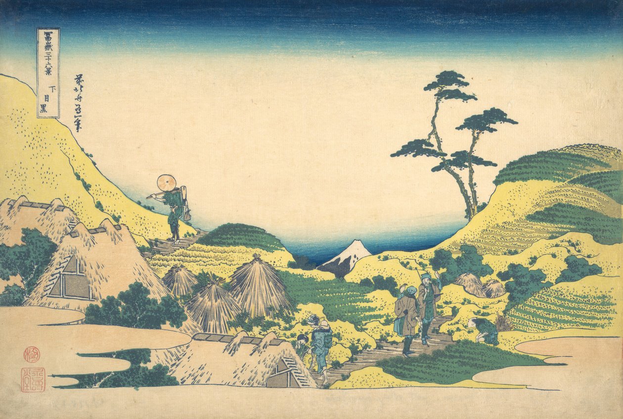 下目黑下目黑，出自《富士山三十六景》系列，约1830-32。 作者 葛饰北斋