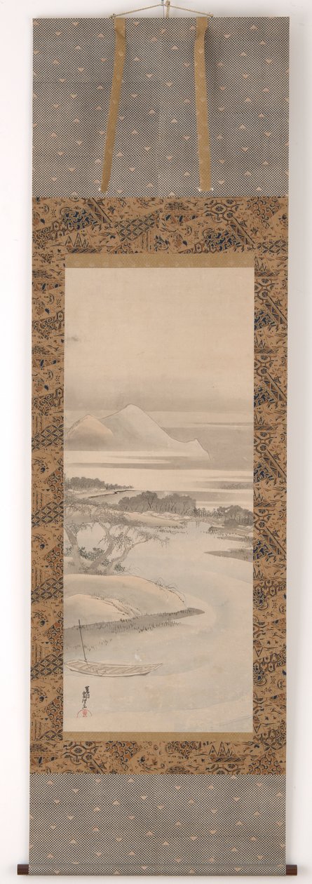 河流景观，1760-1849。 作者 葛饰北斋