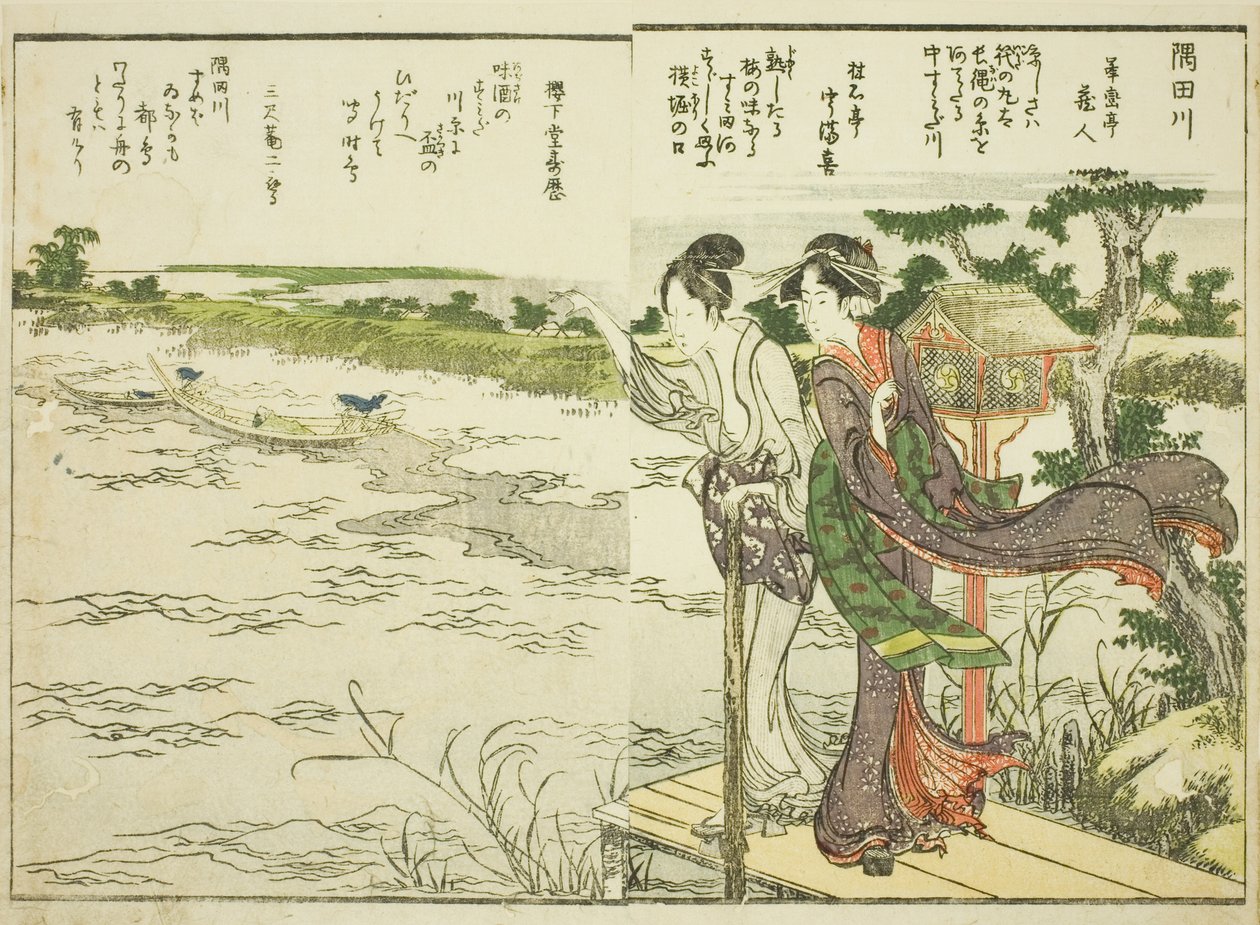 隅田川，摘自图画书《东都一瞥（Toto shokei ichiran）》第 1 卷 作者 葛饰北斋