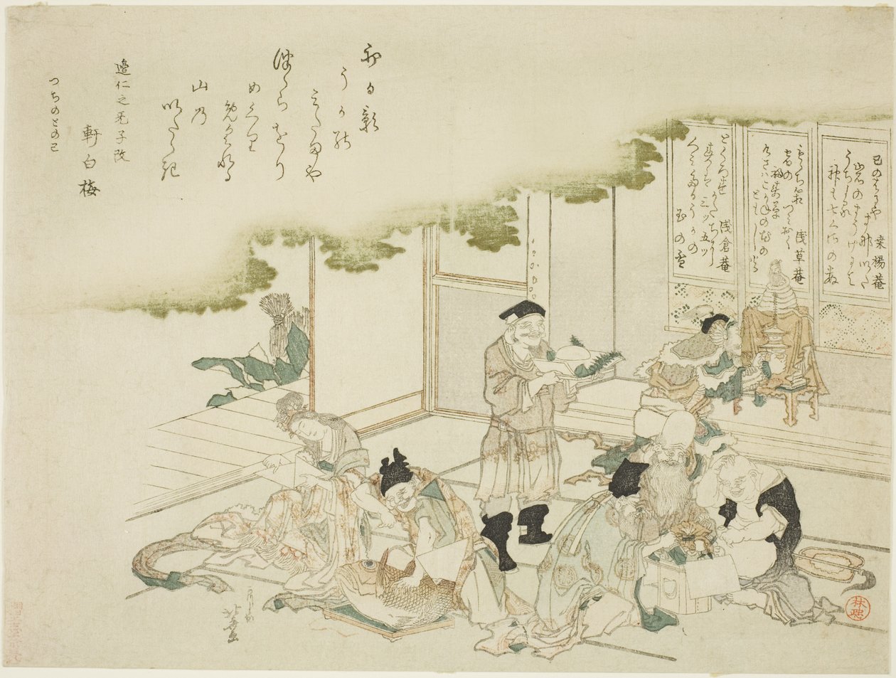 七福神 作者 葛饰北斋