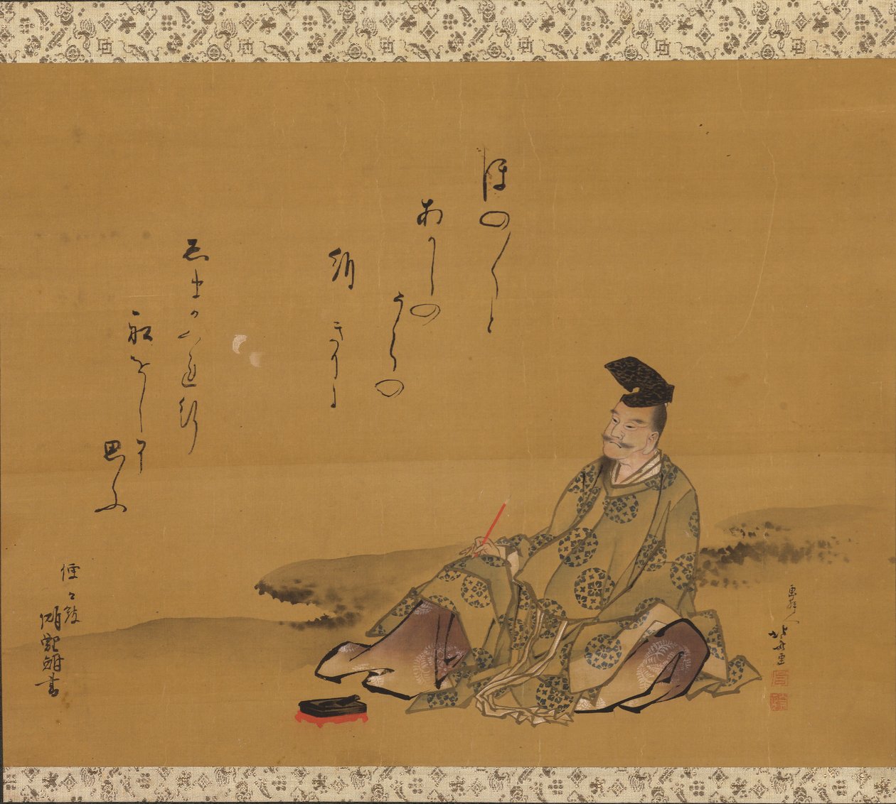神圣的诗人柿之本人太郎 作者 葛饰北斋