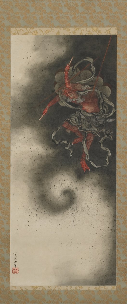 雷神，江户时代 作者 葛饰北斋