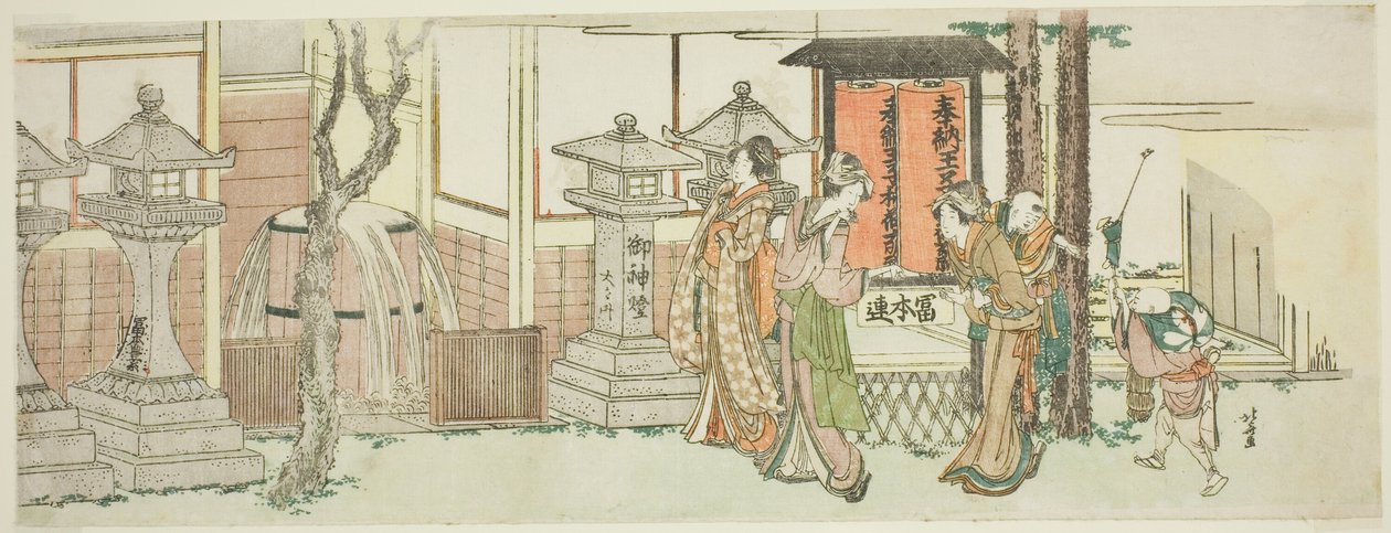 参拜王子稻荷神社 作者 葛饰北斋