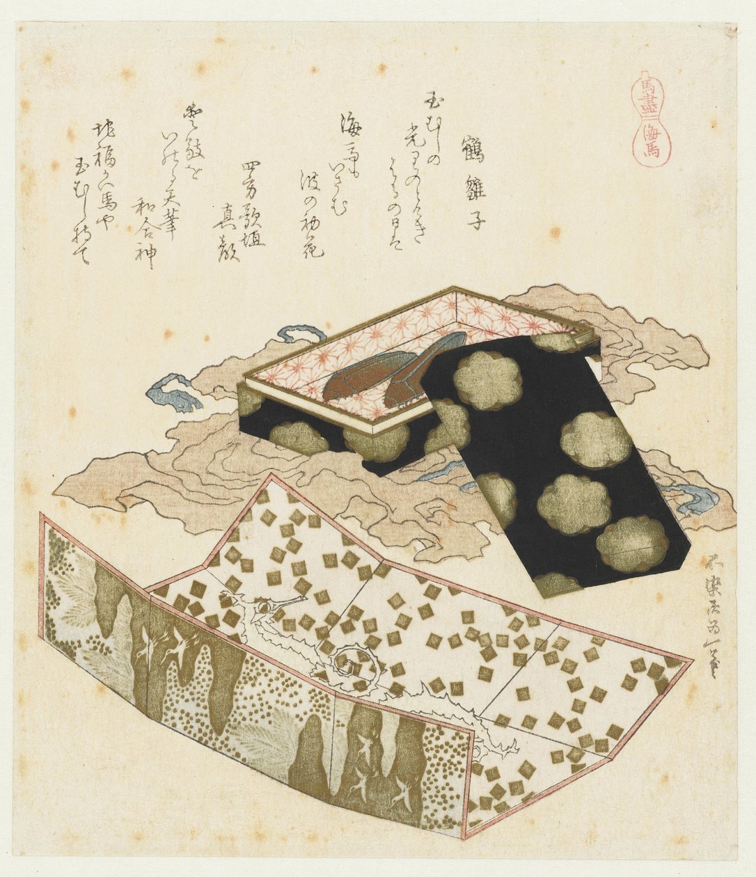 海马 海马（物体上的标题） 马系列（系列标题） Umazukushi（物体上的系列标题） 作者 葛饰北斋