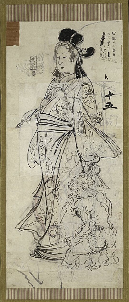 美人》，六幅素描之一 作者 川边京菜