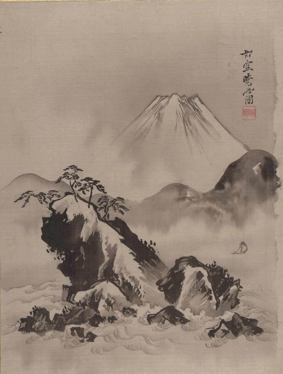 富士山1887年。 作者 川边京菜