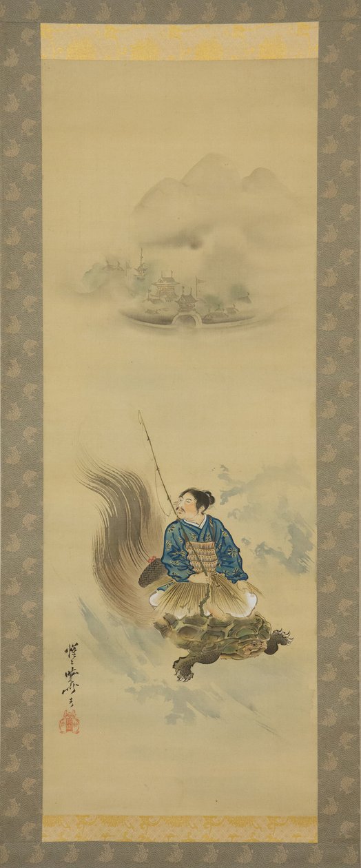 1888年后的浦岛太郎骑乌龟。 作者 川边京菜