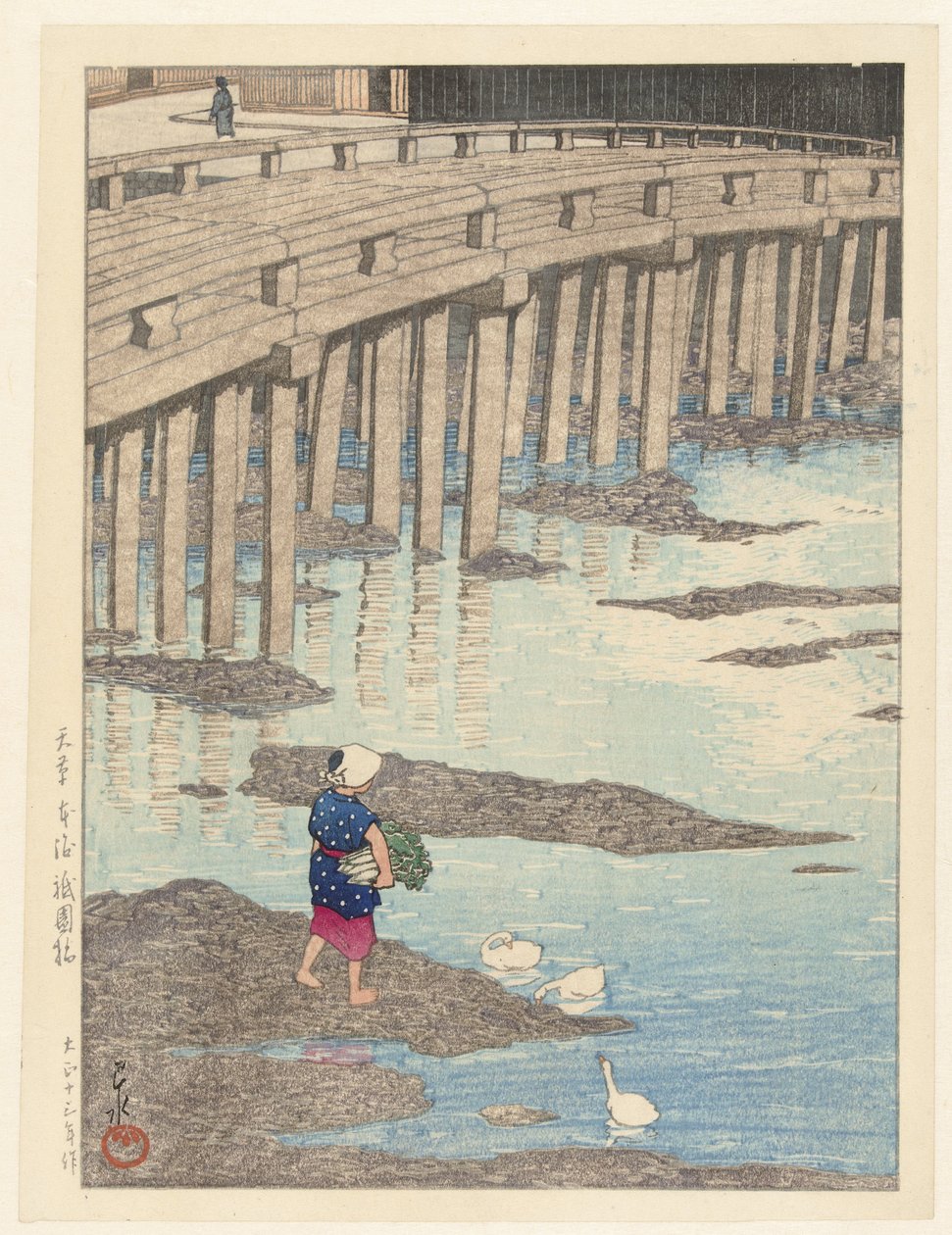 天草本堂祗园桥
天草本堂祗园桥（实物标题）
日本风景选》（系列名称）
日本風景選》（系列標題） 作者 川濑莲水